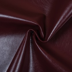 Ткань Дерматин (Кожзам) для мебели, цвет Бордовый (на отрез)  в Кубинке