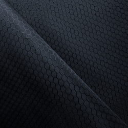 Ткань Оксфорд 300D PU Рип-Стоп СОТЫ, цвет Черный (на отрез)  в Кубинке
