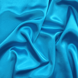 *Ткань Атлас-сатин, цвет Голубой (на отрез)  в Кубинке