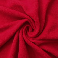 Флис Односторонний 130 гр/м2, цвет Красный (на отрез)  в Кубинке