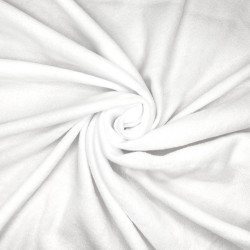 Флис Односторонний 130 гр/м2, цвет Белый (на отрез)  в Кубинке