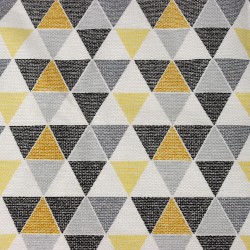 Интерьерная ткань Дак (DUCK), принт &quot;Малые Треугольники&quot; (на отрез)  в Кубинке