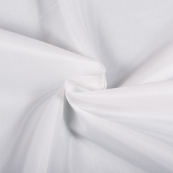 Ткань подкладочная Таффета 190Т, цвет Белый (на отрез)  в Кубинке