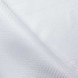 Ткань Оксфорд 300D PU Рип-Стоп СОТЫ, цвет Белый (на отрез)  в Кубинке