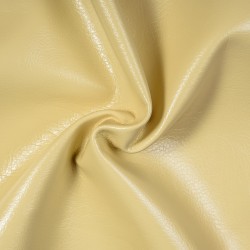 Ткань Дерматин (Кожзам) для мебели, цвет Кремовый (на отрез)  в Кубинке