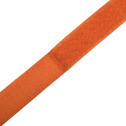 Контактная лента 25мм цвет Оранжевый (велькро-липучка, на отрез)  в Кубинке
