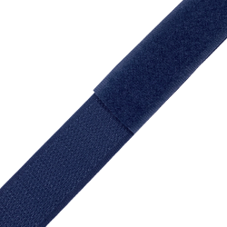 Контактная лента 25мм цвет Тёмно-Синий (Велькро-липучка), на отрез  в Кубинке