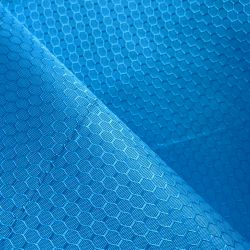 Ткань Оксфорд 300D PU Рип-Стоп СОТЫ, цвет Голубой (на отрез)  в Кубинке