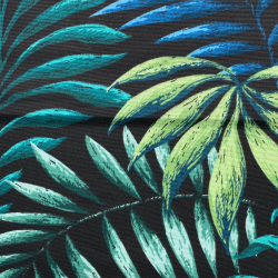 Интерьерная ткань Дак (DUCK), принт &quot;Тропические листья&quot; (на отрез)  в Кубинке