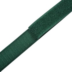 Контактная лента 25мм цвет Зелёный (велькро-липучка, на отрез)  в Кубинке