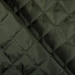 Стеганая подкладочная ткань с синтепоном (100гр/м2), цвет Хаки (на отрез)  в Кубинке