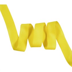 Окантовочная лента-бейка, цвет Жёлтый 22мм (на отрез)  в Кубинке
